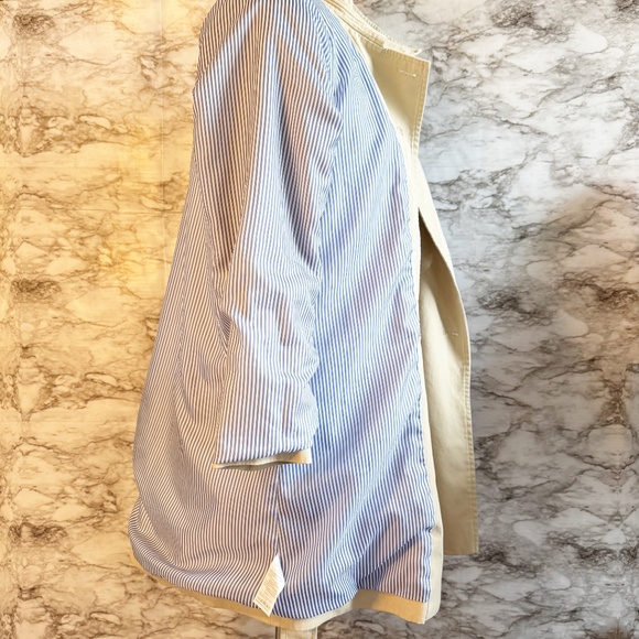 J. Crew Khaki Cream Trench Coat - Picture 4 of 11